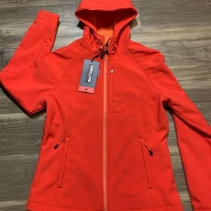 Orangish pink Kirkland Weather jacket